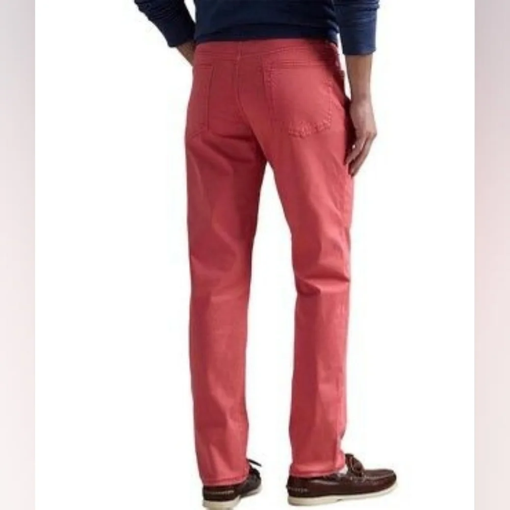 NWT Men POLO RALPH LAUREN Red Varick Slim Straight Stretch Sateen Casual Pants - Picture 5 of 11